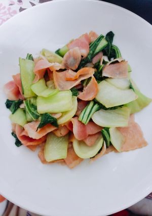 チンゲン菜とベーコン炒め-レシピのメイン写真
