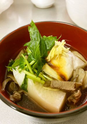 山椒風味の雑煮-レシピのメイン写真