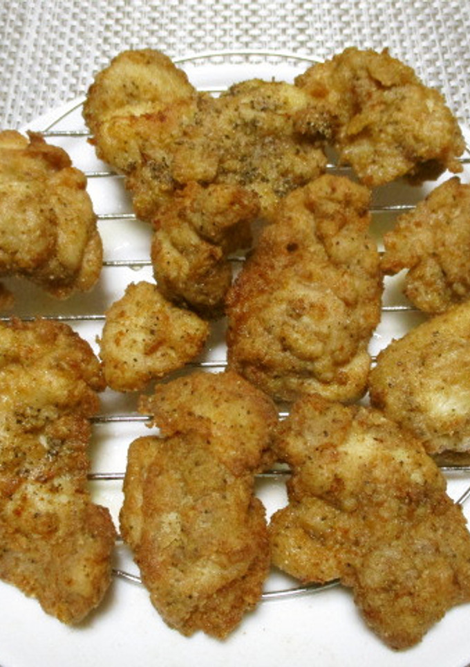 おひとりさまの米粉厚付け鶏の唐揚げ-レシピのメイン写真