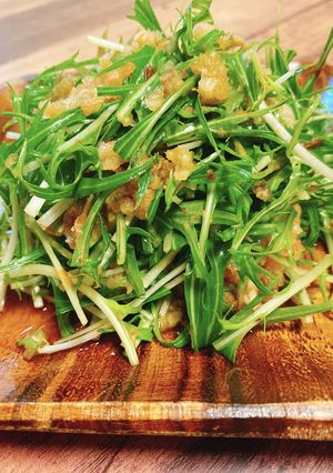 水菜のサラダ♡おろしポン酢ドレッシング-レシピのメイン写真