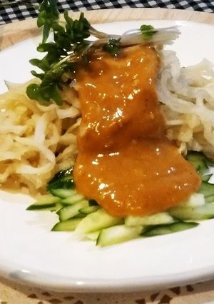バンバンジー風サラダ(切り干し大根)-レシピのメイン写真