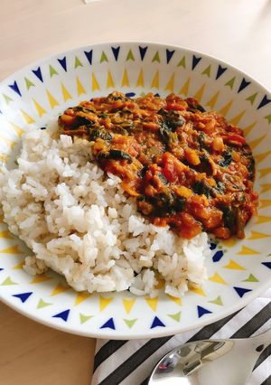 トマト缶でツナとほうれん草カレー-レシピのメイン写真