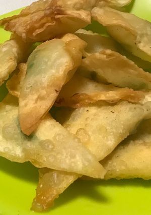 ツナとアボカドの揚げワンタン♪♪-レシピのメイン写真