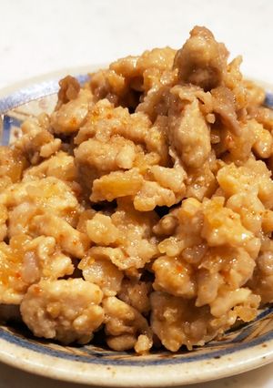 余った豚肉で〝ごま油と生姜香る肉味噌〟-レシピのメイン写真