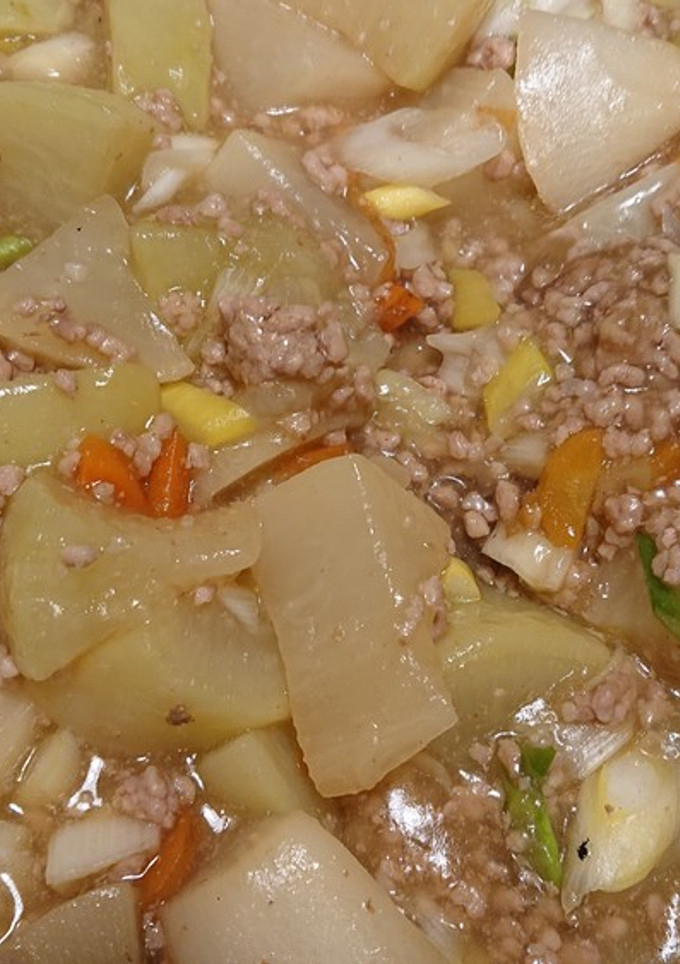 大根と豚挽き肉のとろとろ煮♪-レシピのメイン写真
