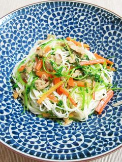 ツナと豆苗のソーミンチャンプルー-レシピのメイン写真