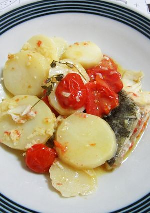 鱈とじゃがいもの重ね蒸し-レシピのメイン写真