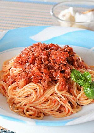 ミートスパゲティ☆隠し味はカレー粉と醤油-レシピのメイン写真
