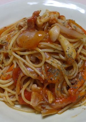 とっても簡単♪トマト缶パスタ-レシピのメイン写真
