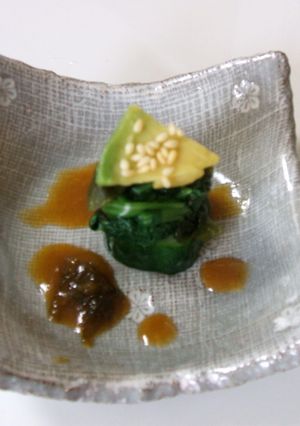 青色サラダ　味噌ドレッシング-レシピのメイン写真