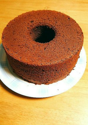 ふわふわチョコシフォンケーキ-レシピのメイン写真
