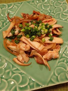 ヤリイカのにんにく醤油炒め-レシピのメイン写真