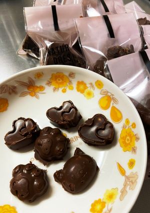 ♡バレンタイン♡簡単 柿の種チョコ-レシピのメイン写真