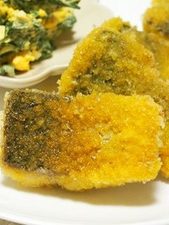 カレー粉風味!サバの米粉フレークフライ♪-レシピのメイン写真