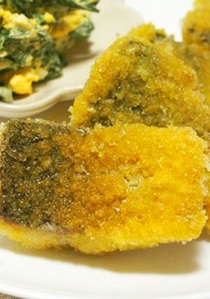 カレー粉風味！サバの米粉フレークフライ♪-レシピのメイン写真