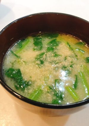 わたしのお味噌汁　イワシつみれ春菊-レシピのメイン写真