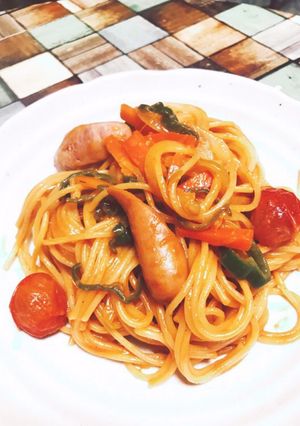 簡単！うちのナポリタン！-レシピのメイン写真