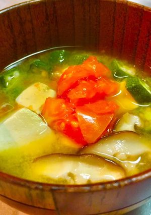 No2361具沢山トマト味噌汁-レシピのメイン写真