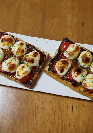 厚揚げの八丁味噌ピザ-レシピのメイン写真