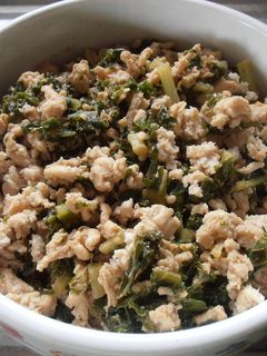 ケールと鶏ミンチのそぼろ煮-レシピのメイン写真