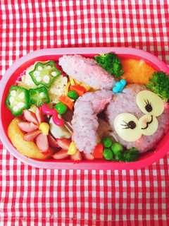ダッフィーフレンズ ステラルー キャラ弁-レシピのメイン写真