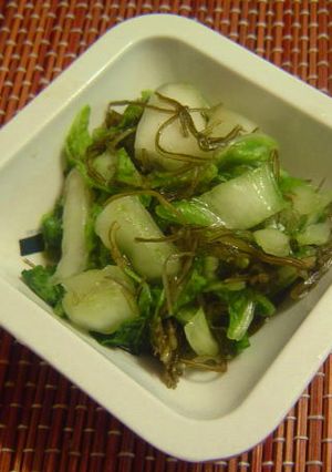 ★捨てない常備菜★白菜外葉の昆布漬け★-レシピのメイン写真