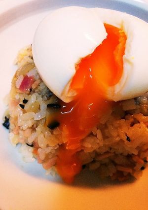 半熟卵のせチャーハン-レシピのメイン写真