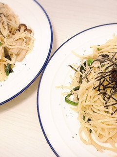 ほうれん草としめじのバター醤油パスタ-レシピのメイン写真