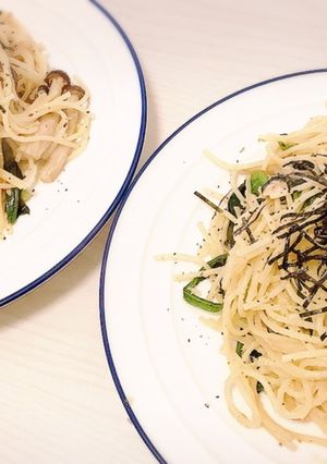 ほうれん草としめじのバター醤油パスタ-レシピのメイン写真