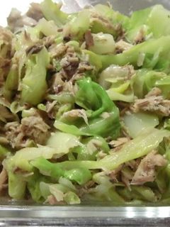 鯖缶とキャベツのレンジ蒸し-レシピのメイン写真