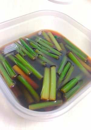 にんにくの芽醤油漬-レシピのメイン写真