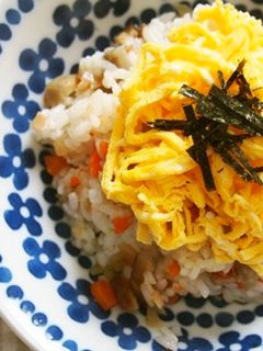 筑前煮の残りで簡単!ちらし寿司♪-レシピのメイン写真