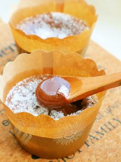 板チョコ一枚でフォンダンショコラ-レシピのメイン写真