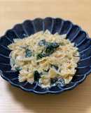 簡単！ほうれん草の豆乳味噌クリームパスタ