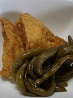 厚揚げといんげんの煮物-レシピのメイン写真