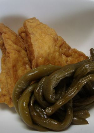 厚揚げといんげんの煮物-レシピのメイン写真