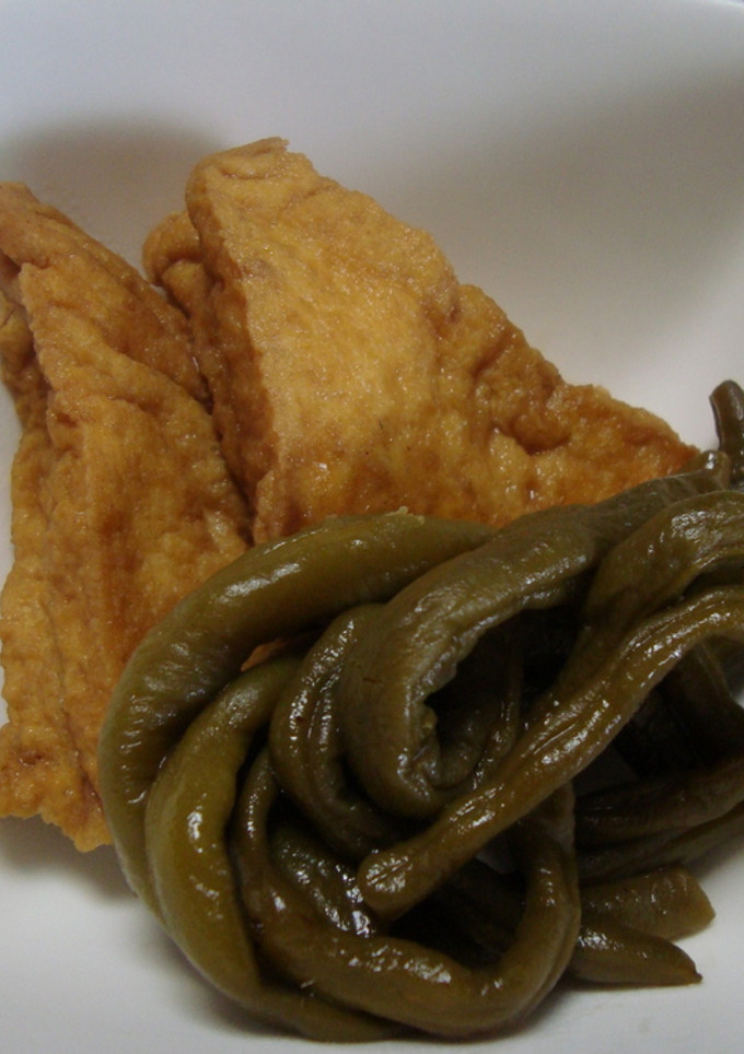 厚揚げといんげんの煮物-レシピのメイン写真