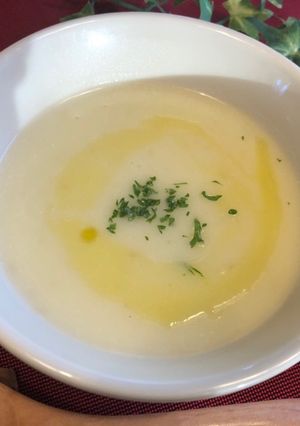 ポテトの豆乳重ね煮スープ-レシピのメイン写真