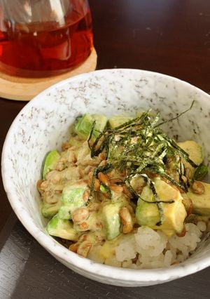 簡単♪葉酸たっぷり♪アボカド納豆丼-レシピのメイン写真