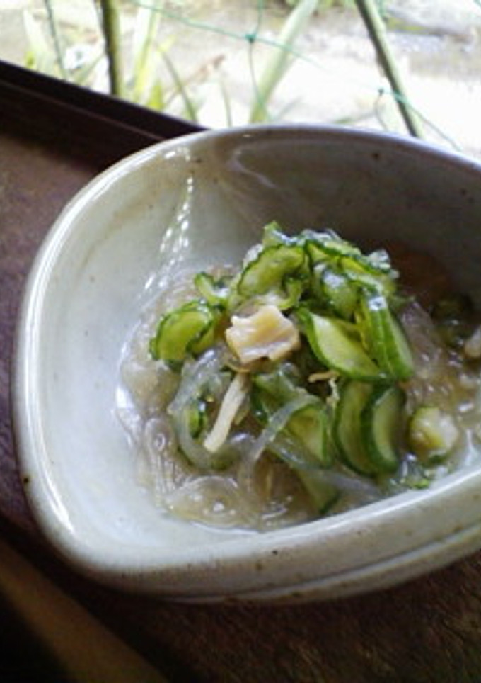 きゅうりと貝柱の酢の物-レシピのメイン写真