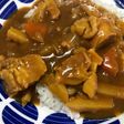 フライドポテトでカレーライス