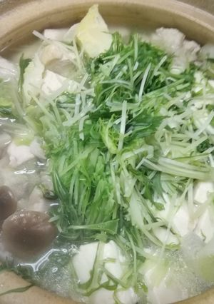 鶏胸肉の鶏ガラスープ鍋-レシピのメイン写真