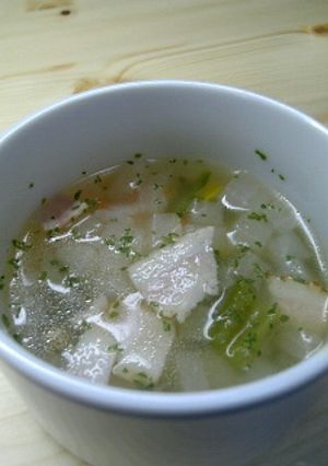 和風な大根が洋風に変身！メチャうまスープ-レシピのメイン写真