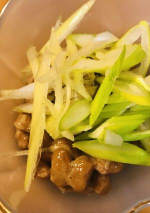 毎日の納豆●長ネギ盛り-レシピのメイン写真