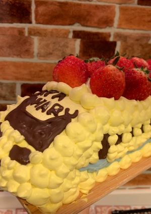 ドクターイエローロールケーキ-レシピのメイン写真