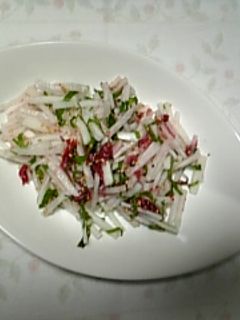 ★大根と大葉の梅肉和え★-レシピのメイン写真