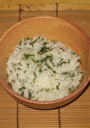 シソの葉の塩漬けで美味しいご飯-レシピのメイン写真