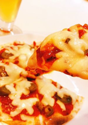 わたしの　トマトチキンサルサピザ-レシピのメイン写真
