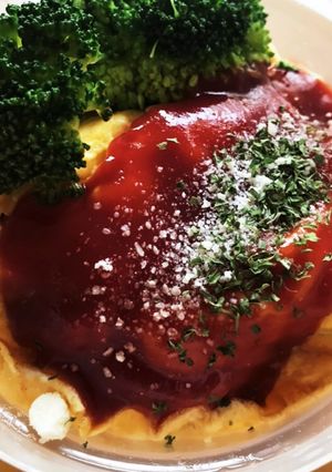 余ったベジカレーでオムライス弁当-レシピのメイン写真