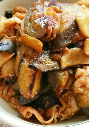 豚しゃぶ肉となすのケチャップ炒め-レシピのメイン写真